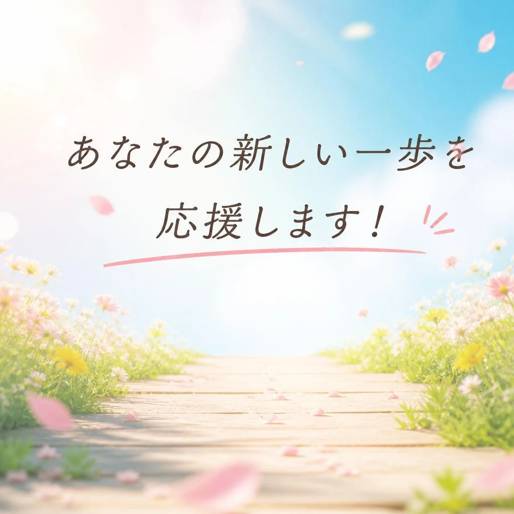 あなたの新しい一歩を応援します！