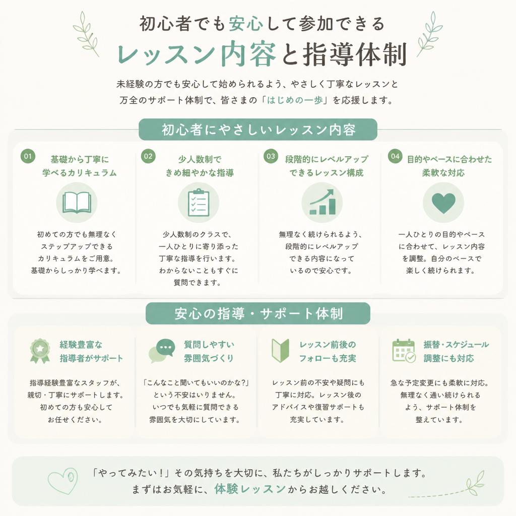 2. 誰でも参加できる初心者向けレッスン